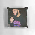Soft, comfortable pillow with a casual design inspired by Drake's iconic fashion and music.