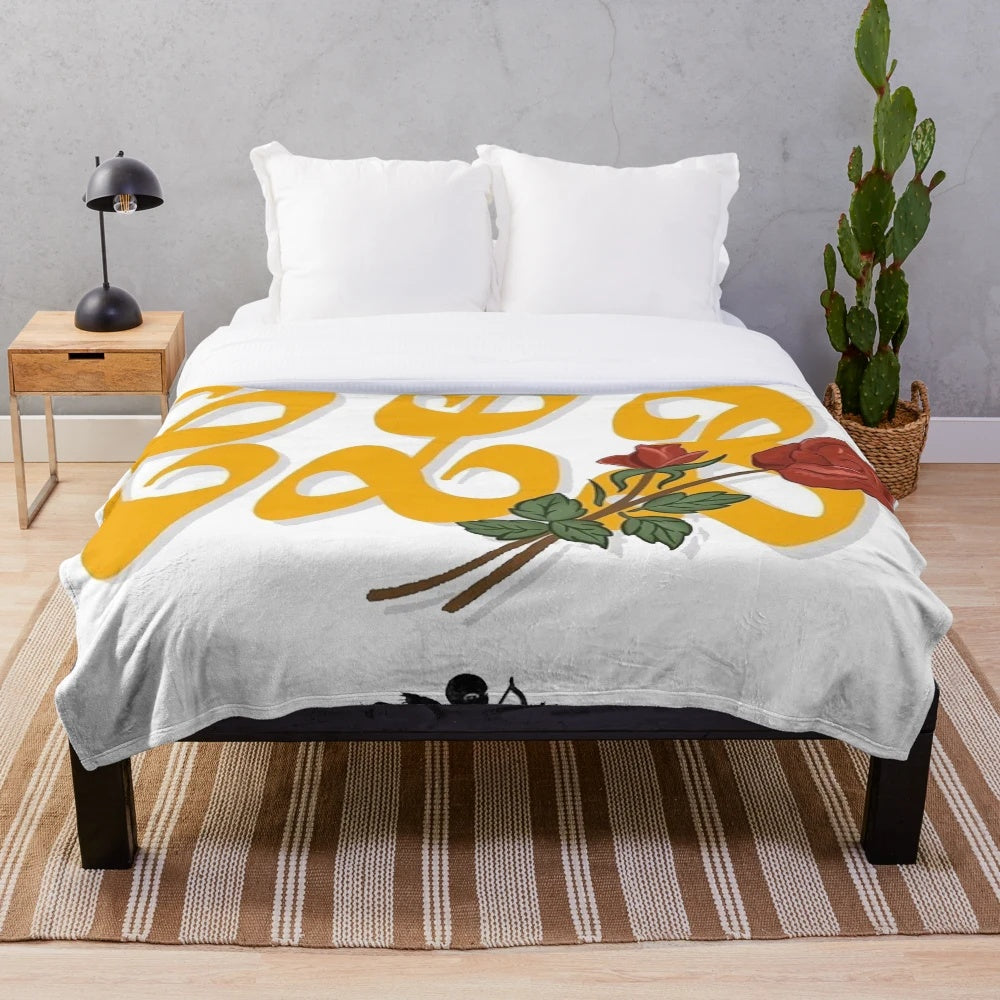 Drake-inspired Certified Lover Boy plush blanket with album logo