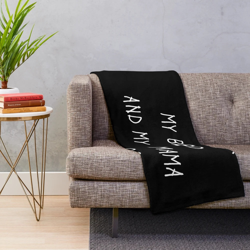 Drake inspired plush blanket with lyrics from God's Plan