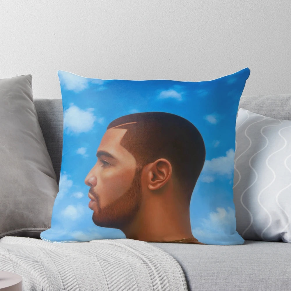 Drake "Nothing Was The Same" album cover printed on a high-quality throw pillow