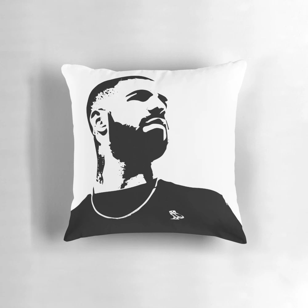 Drake Rapper Pillow - Featuring the iconic rapper and OVO artist