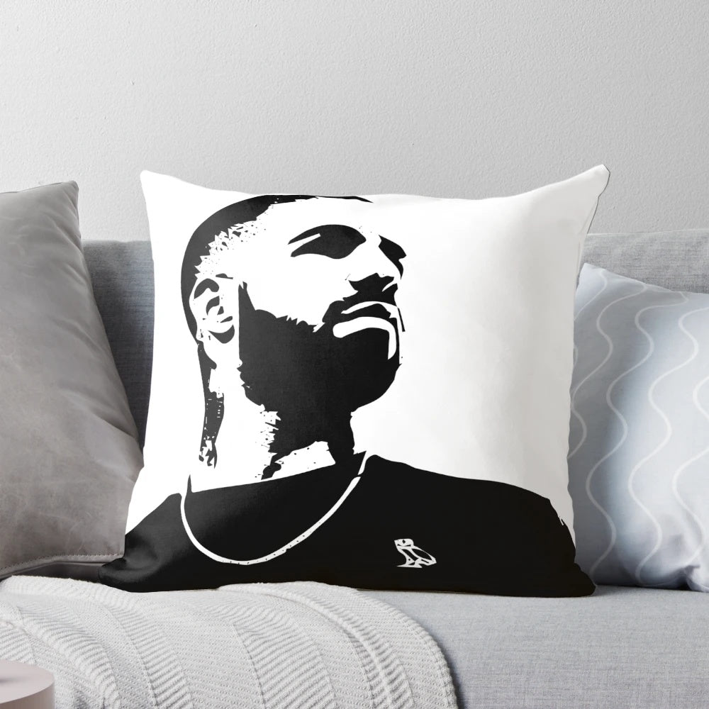 Drake Rapper Pillow - Featuring the iconic rapper and OVO artist