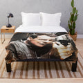 Jack Bauer portrait plush blanket