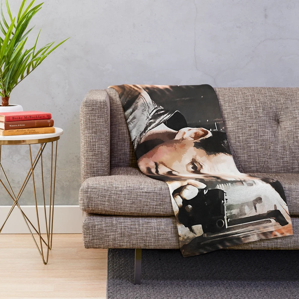 Jack Bauer portrait plush blanket