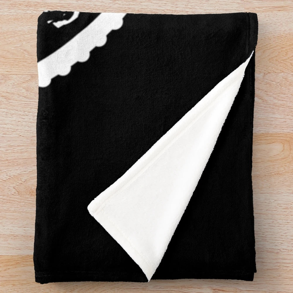 Drarry fans' soft and cozy plush blanket with a white stamp design