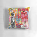 Surreal abstract graphic dream big dreams pillow