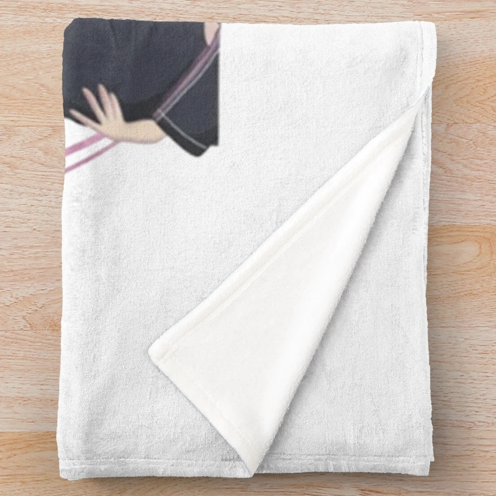 Dreamcatcher themed plush blanket with colorful kpop art design