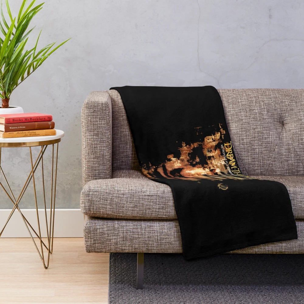 Plush blanket featuring dream band logo and imagery