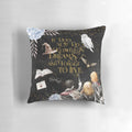 Plush pillow with "To Dwell on Dreams" design, perfect for book lovers and reading enthusiasts.