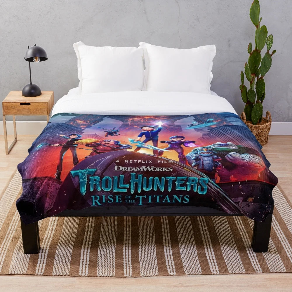Trollhunters: Rise of the Titans Plush Blanket for Kids