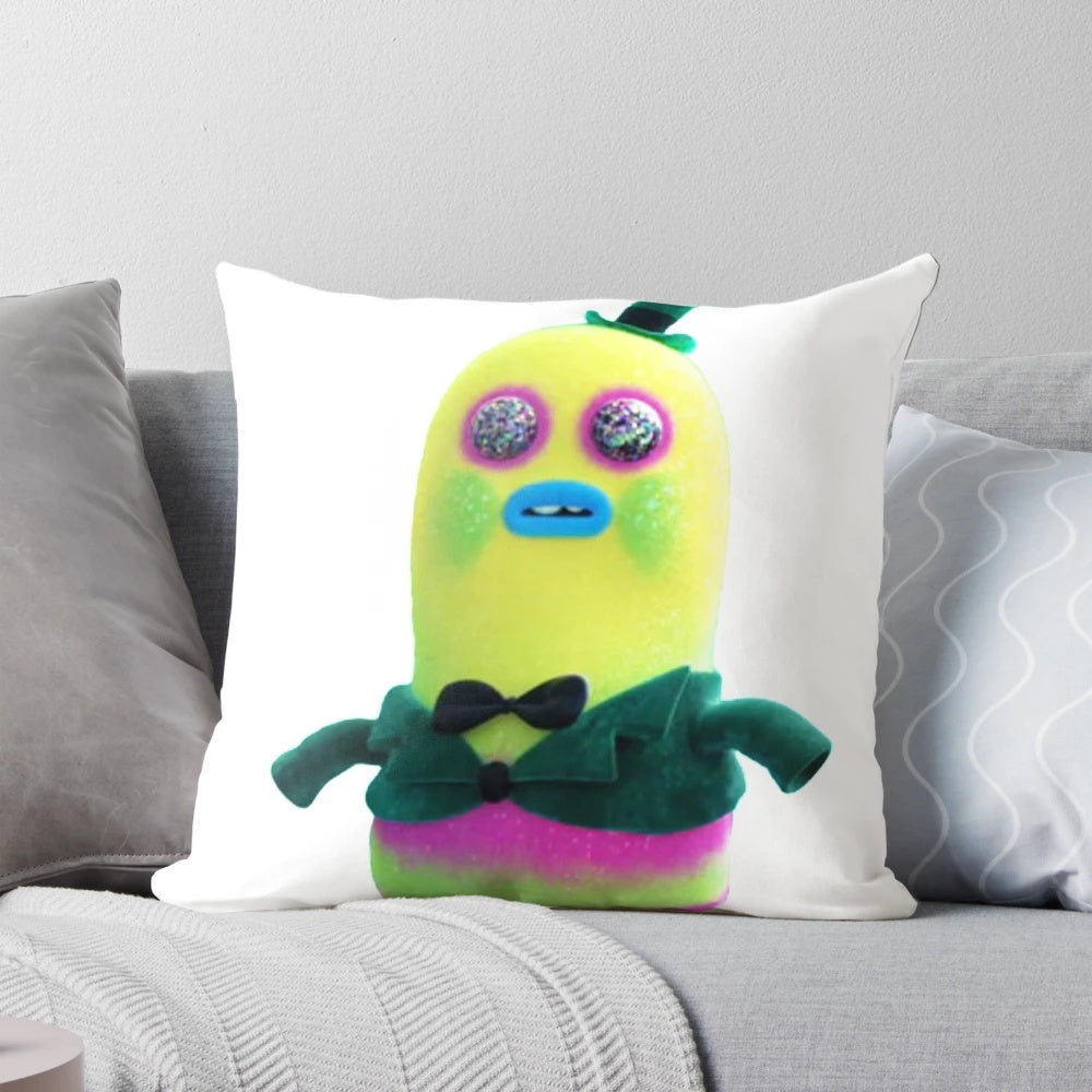 Dreamworks Trolls Mr. Dinkles Plush Pillow for Bedroom or Living Room Decor