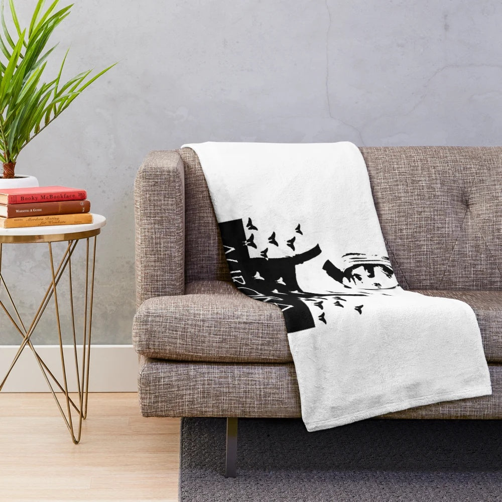 Aurora Aksnes inspired plush blanket with a dreamy, ethereal design