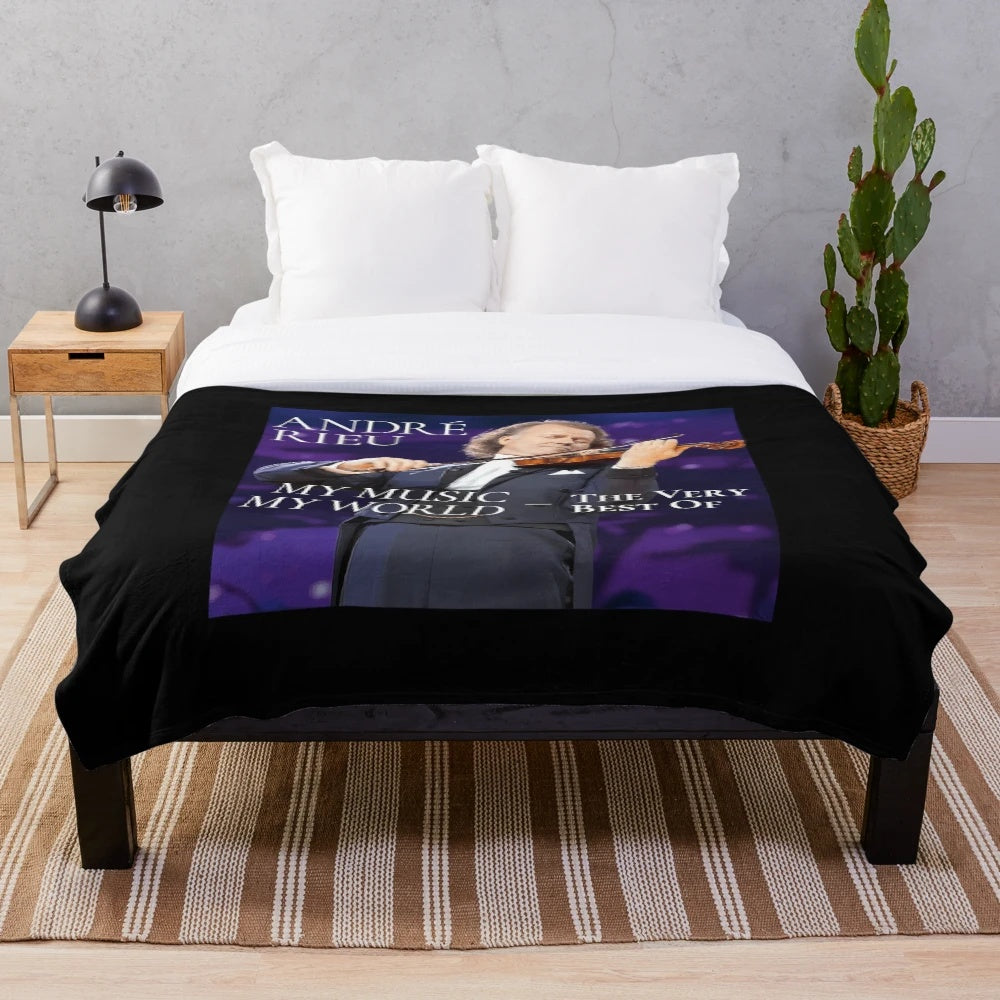 Classical music plush blanket featuring waltz and dreaming imagery