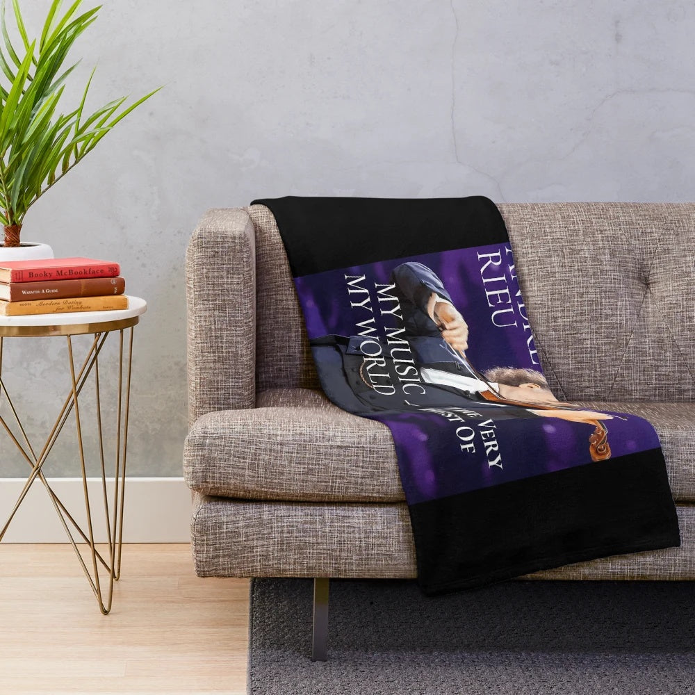 Classical music plush blanket featuring waltz and dreaming imagery
