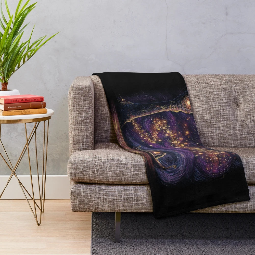 Soft and cozy plush blanket featuring the Disney Princess Rapunzel and Flynn from Tangled
