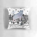 Dreamy and atmospheric fog pillow featuring a nature landscape design
