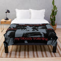 Plush blanket featuring a moody, atmospheric design inspired by the iconic shoegaze sound of My Bloody Valentine
