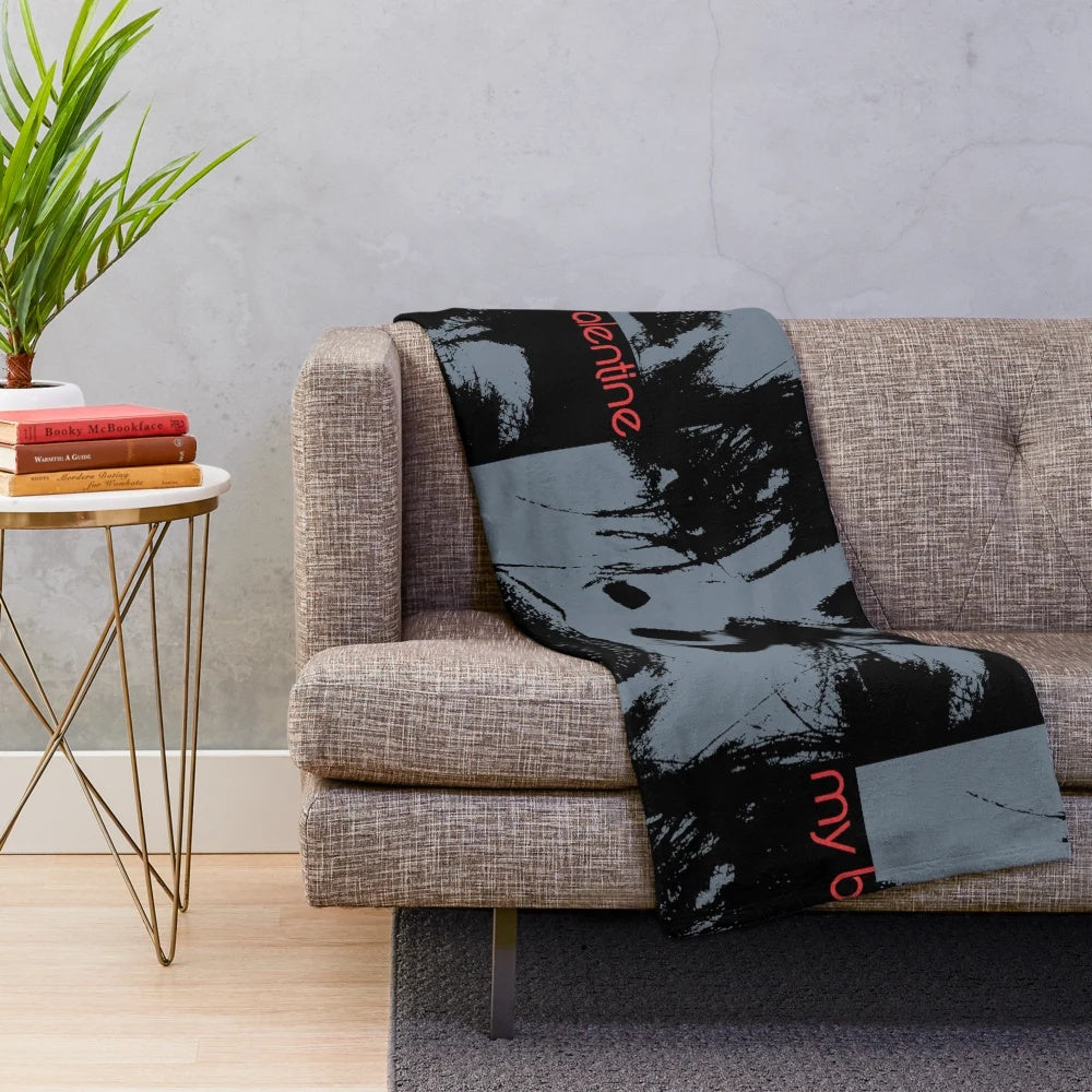 Plush blanket featuring a moody, atmospheric design inspired by the iconic shoegaze sound of My Bloody Valentine