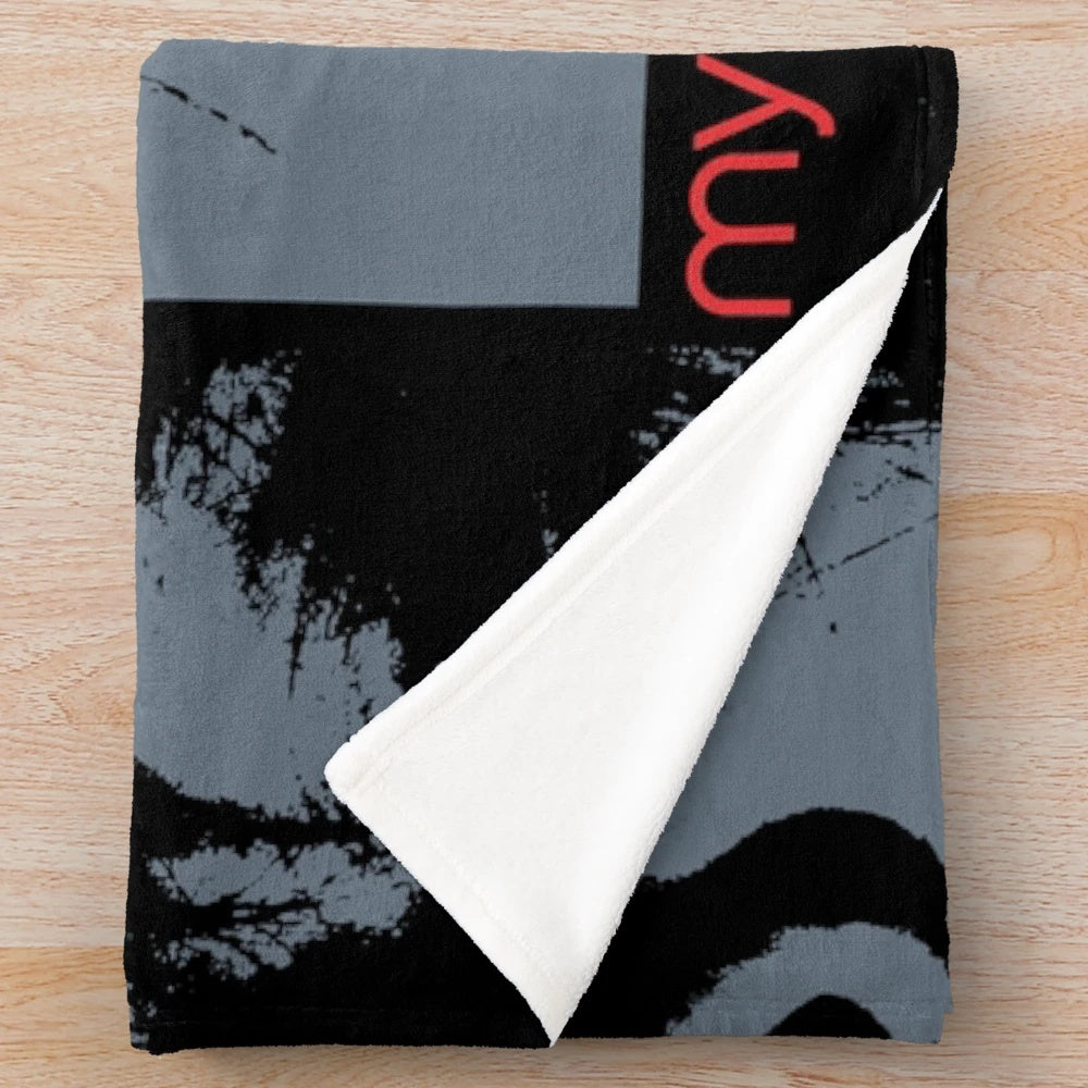 Plush blanket featuring a moody, atmospheric design inspired by the iconic shoegaze sound of My Bloody Valentine
