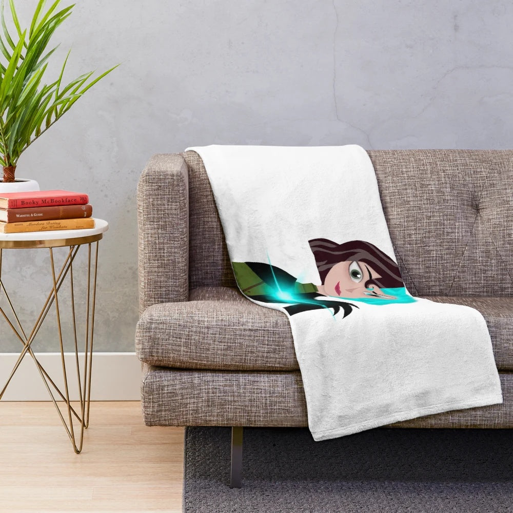 Moon Cass inspired plush blanket with a soft, cozy design