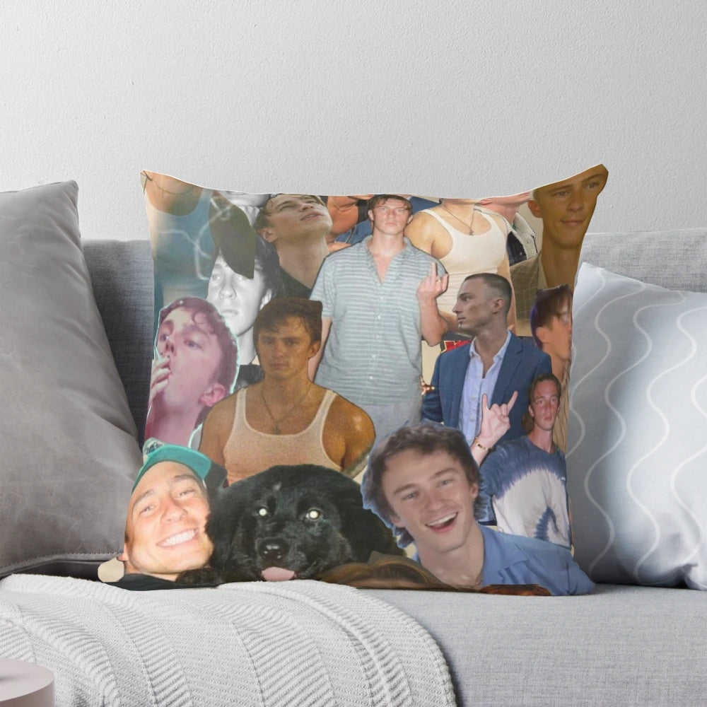 Drew Starkey premium decorative pillow for a cozy, stylish bedroom