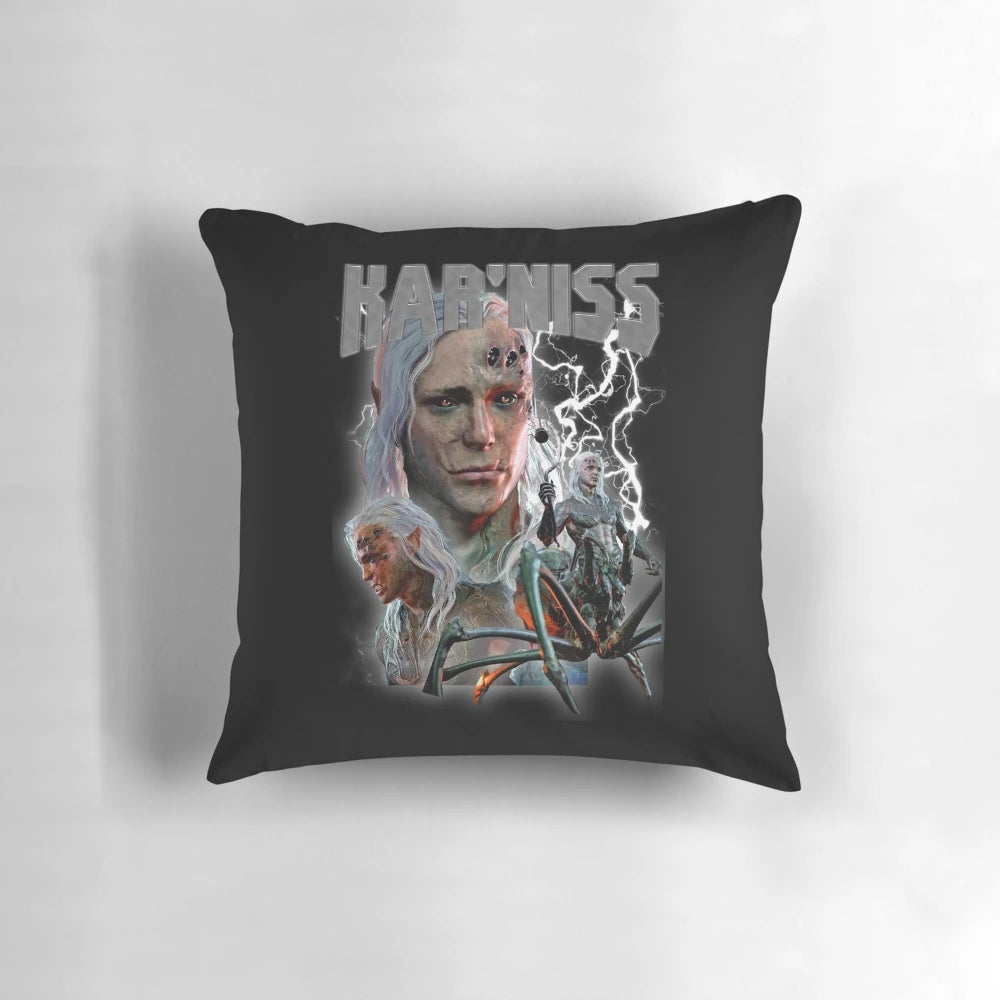 Handcrafted Baldur's Gate 3 inspired pillow featuring a drider design, perfect for fantasy and gaming enthusiasts.