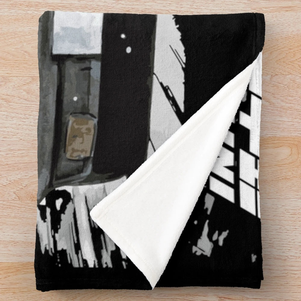 Initial D Inspired Drift Racing Tandem Plush Blanket