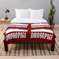 Drosopigi Mountains themed plush blanket with soft, comfortable fabric