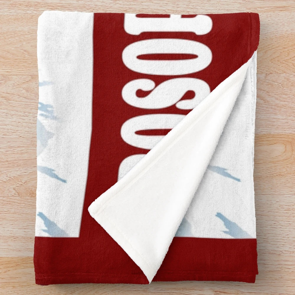 Drosopigi Mountains themed plush blanket with soft, comfortable fabric