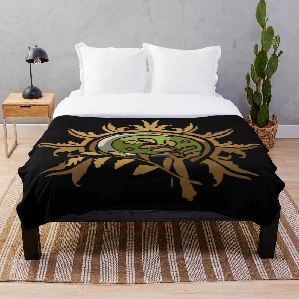 Druid Badge Plush Blanket from Baldur's Gate 3