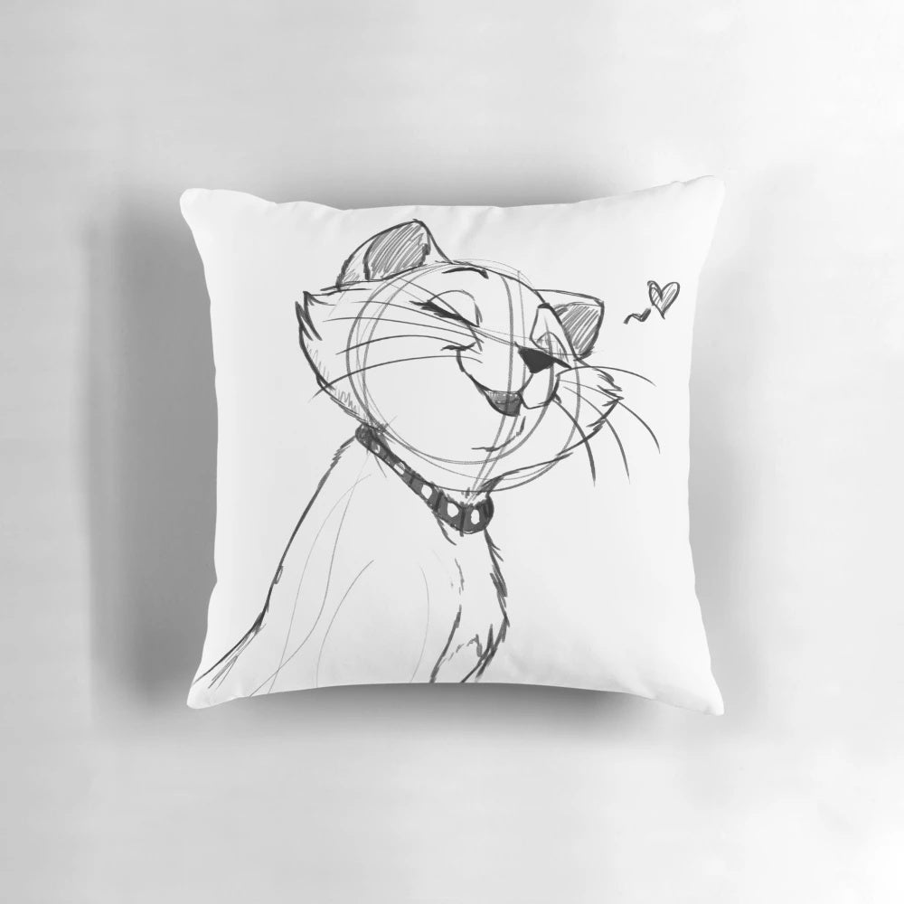 Duchess Pillow - Aristocats Disney Cat Themed Decorative Pillow