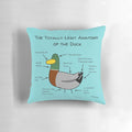 Anatomical chart-inspired duck pillow designed by Ducko Originals
