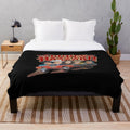 Dukes of Hazzard inspired plush blanket featuring the iconic General Lee car