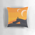 Dune 2021 Arrakis Desert Poster Pillow, featuring the iconic sandworm and desert landscape from the sci-fi film.