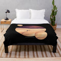 Dune-inspired plush blanket featuring the Arrakis landscape and design elements