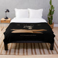 Dune landscape plush blanket featuring moons of Arrakis