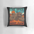 Dune-inspired sandworm-shaped decorative pillow for sci-fi fans