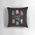 Dungeons & Cats 2.0 tabletop gaming pillow featuring a cozy cat design for roleplaying game enthusiasts