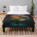 Dungeons & Dragons D20 plush blanket for fantasy tabletop RPG fans