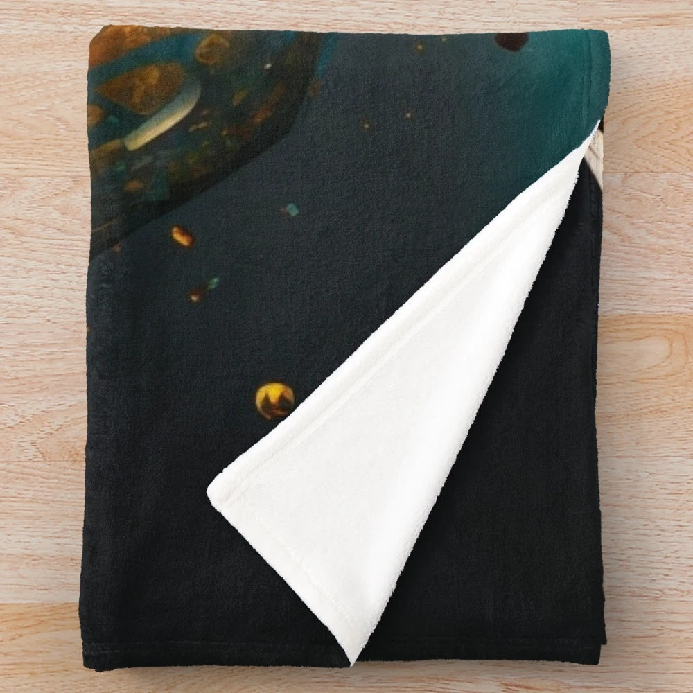 Dungeons & Dragons D20 plush blanket for fantasy tabletop RPG fans