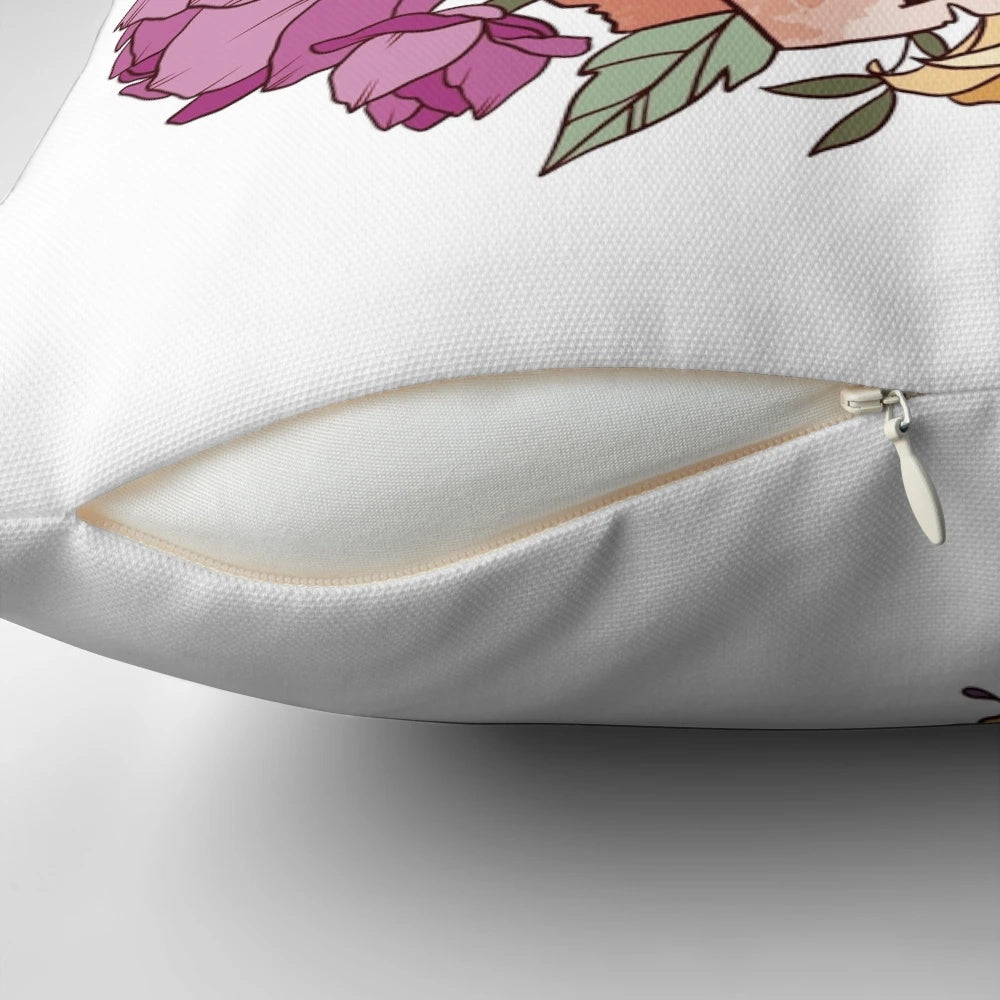 Dungeons and Dragons inspired pillow with fantasy and roleplaying game design