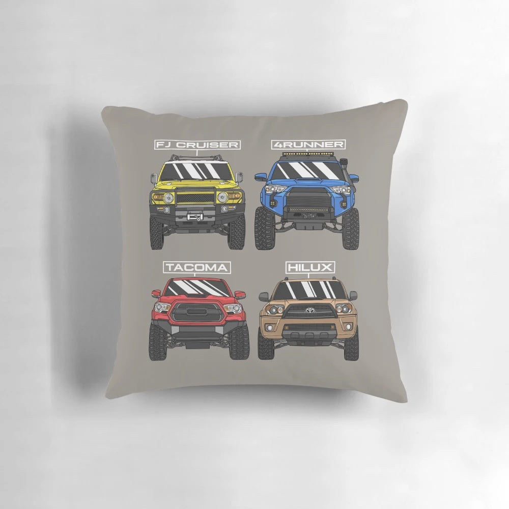 Comfortable Toyota 4x4 off-road trucks pillow for outdoor adventures