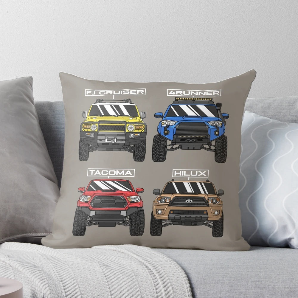 Comfortable Toyota 4x4 off-road trucks pillow for outdoor adventures