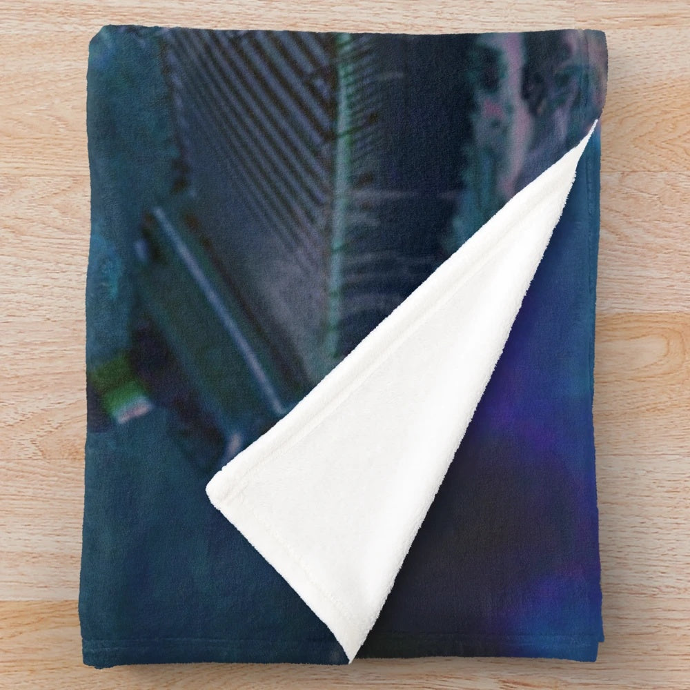 Dureall Edmund Fitzgerald Inspired Plush Blanket with ship, lake, and storm imagery