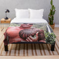 Dwayne Johnson inspired plush blanket