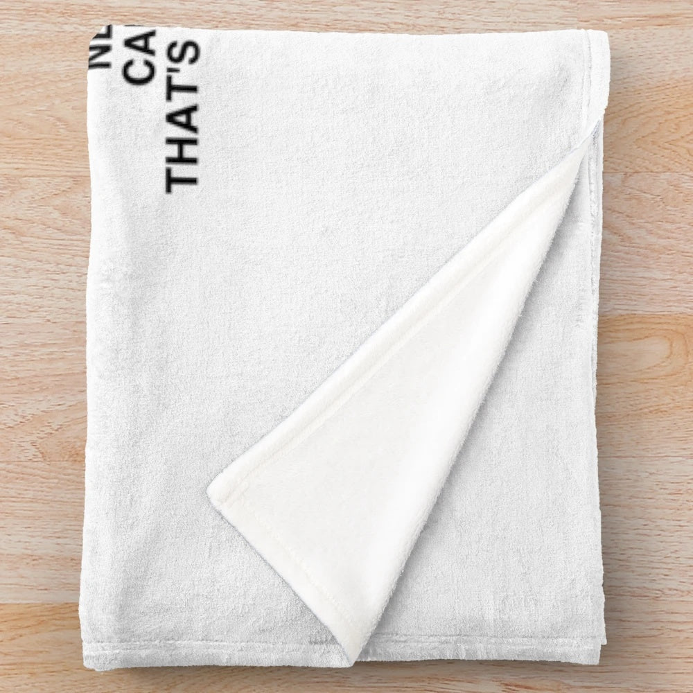 Dwight Schrute inspired plush blanket featuring a "The Perfect Crime" design