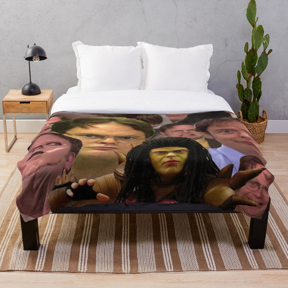 Dwight Schrute Inspired Plush Blanket