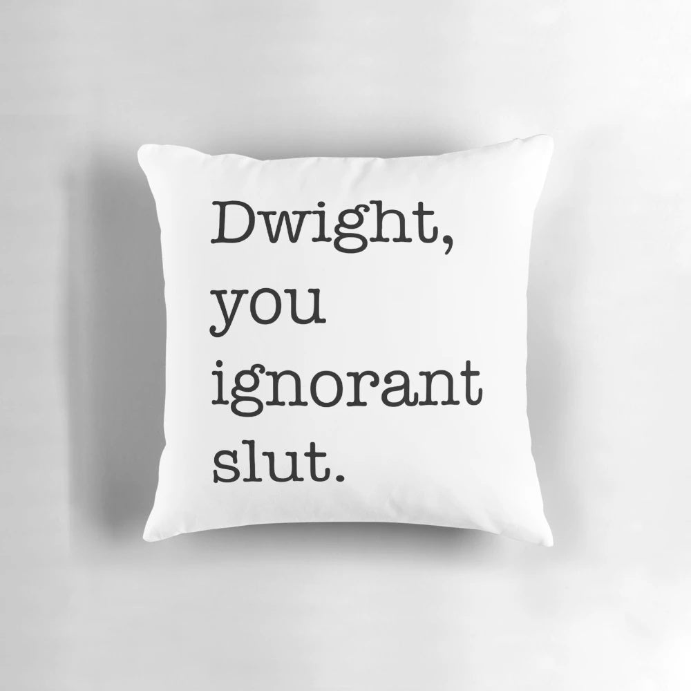 Dwight Schrute Quote Pillow - Decorative Throw Pillow with Funny Office Humor
