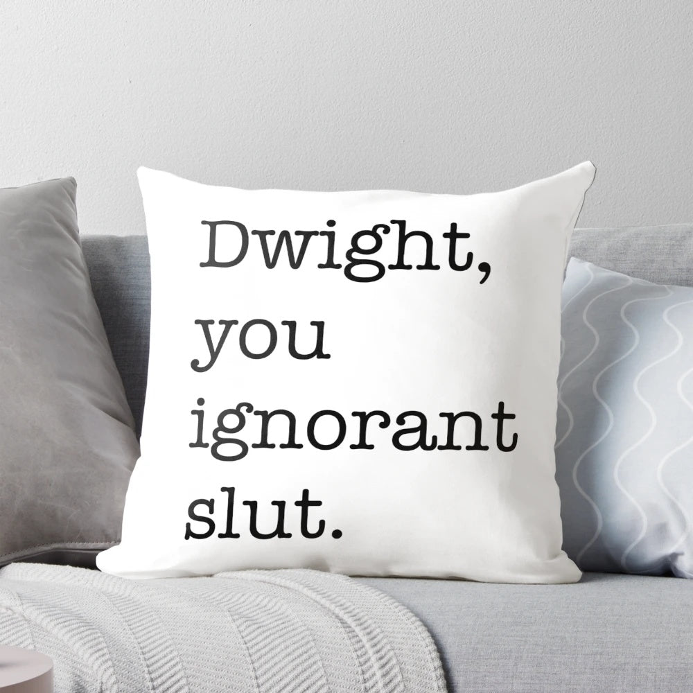 Dwight Schrute Quote Pillow - Decorative Throw Pillow with Funny Office Humor