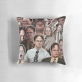 Dwight Schrute themed office pillow with a stylized design inspired by the popular TV show The Office